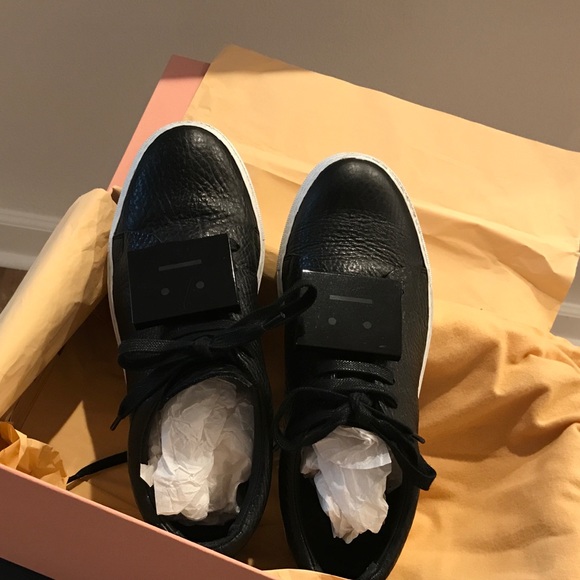 Acne Studios black Adriana Sneakers - Picture 1 of 6